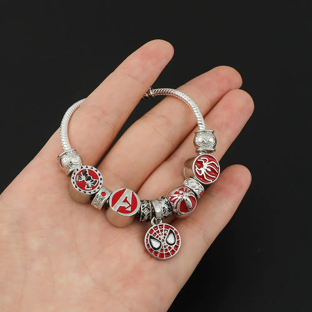 Marvel Superhero Spiderman Charm Bracelet