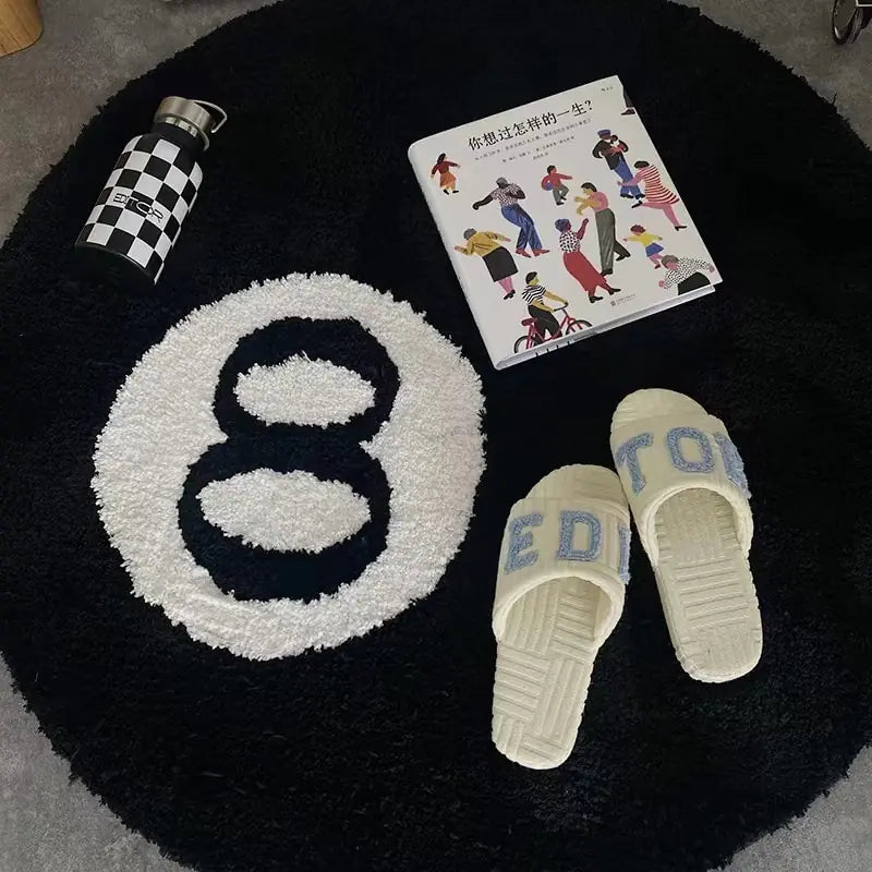 Stylish 8 Ball Rug