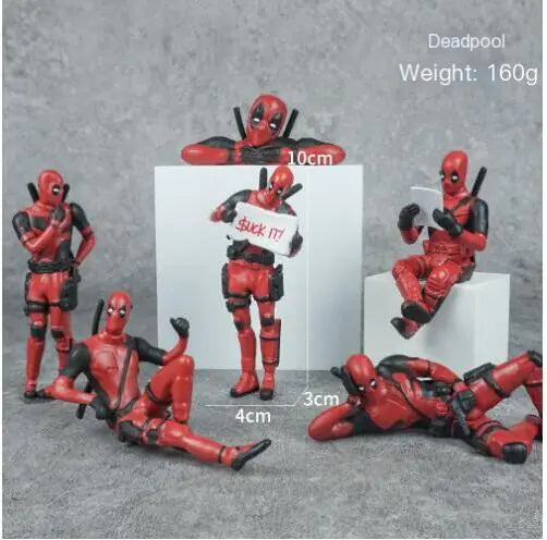 6 Types Deadpool 8cm Action Figures- Different Poses to Choose From!