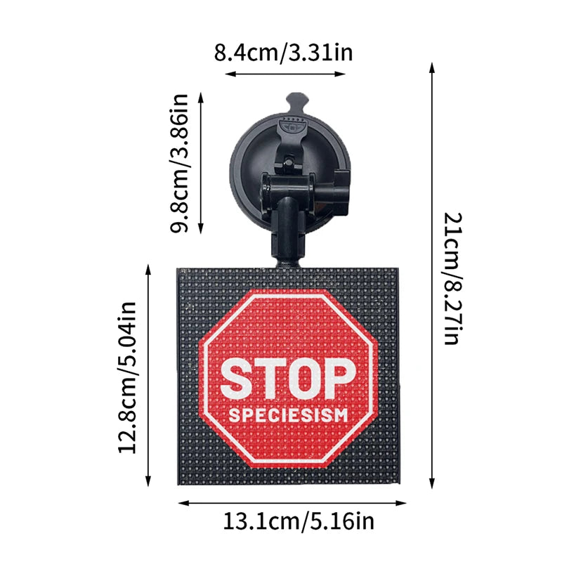 LED Display On Car Rear Window