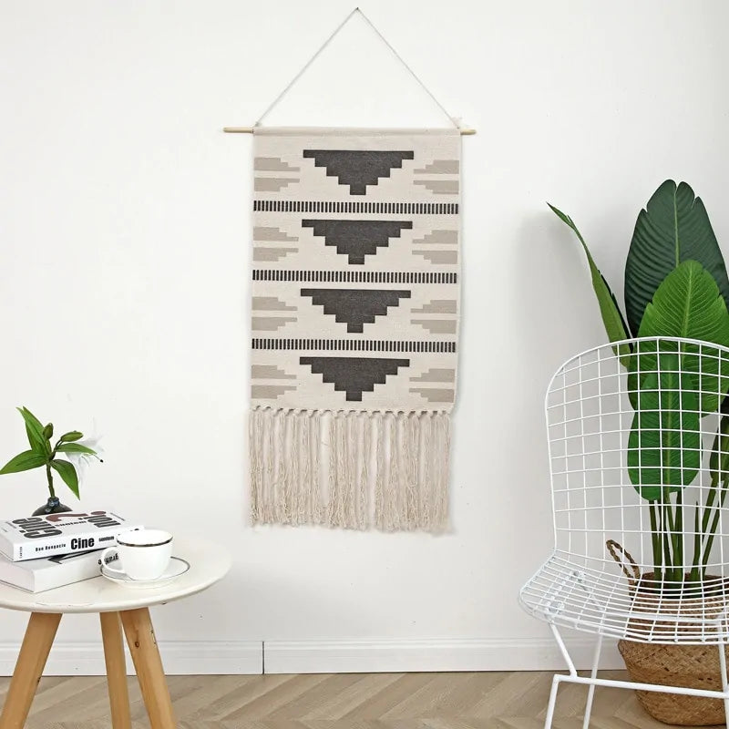 Hanging Backdrop Geometric Tapestry