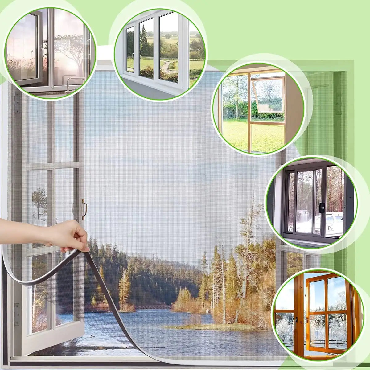 Magnetic Window Screen Anti Insect