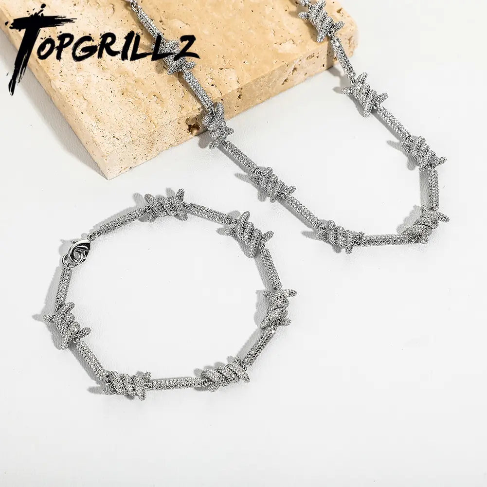 Staggered Pattern Waterproof Jewelry Barbed Wire