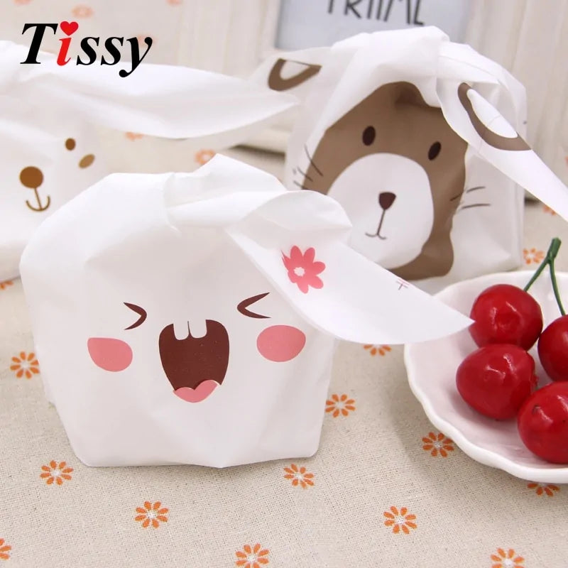 Cute Animal Ear Plastic Bags