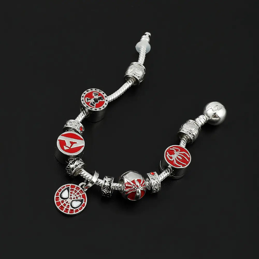 Marvel Superhero Spiderman Charm Bracelet