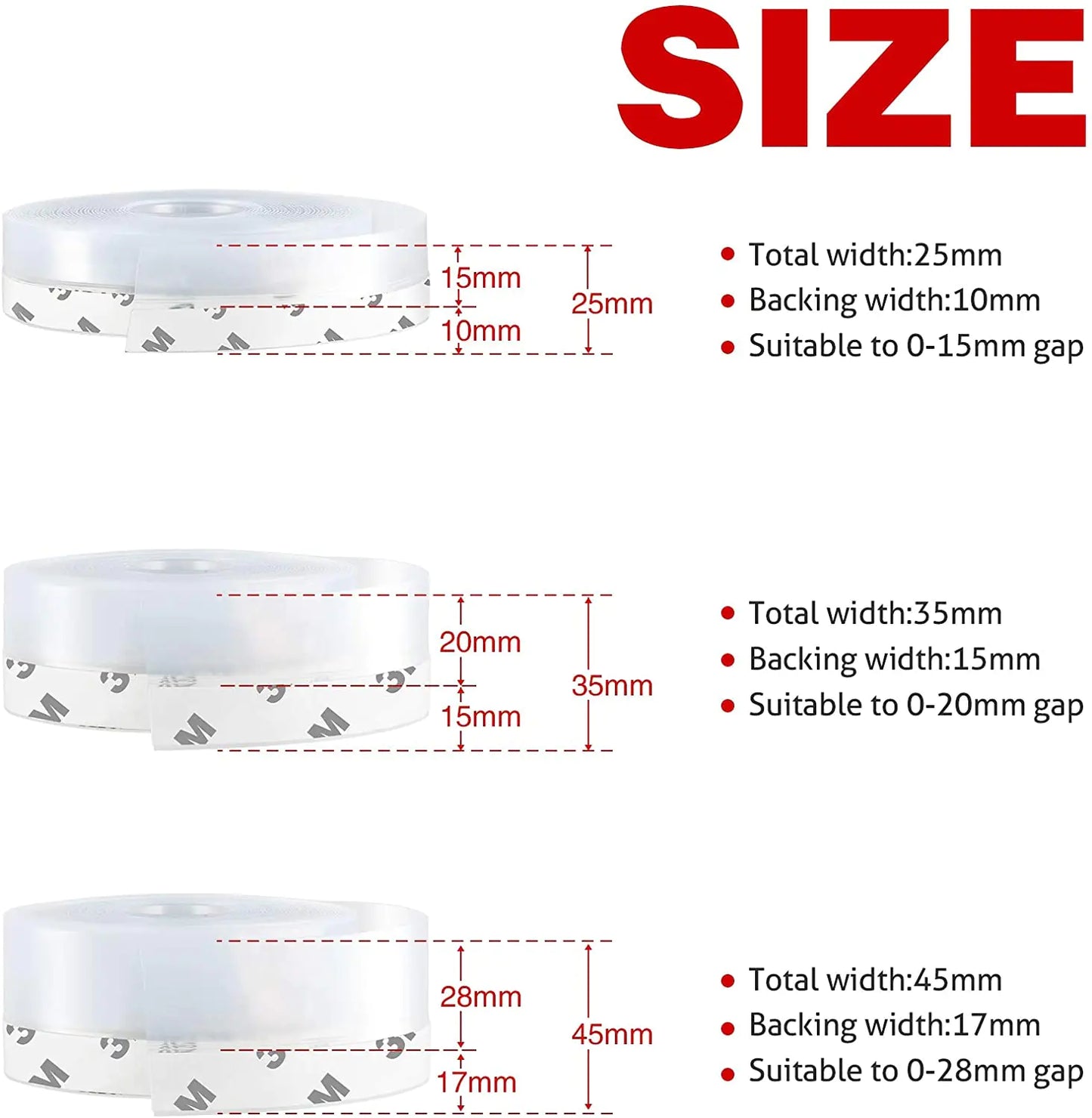 Self Adhesive Window Door Seal Strip Silicone