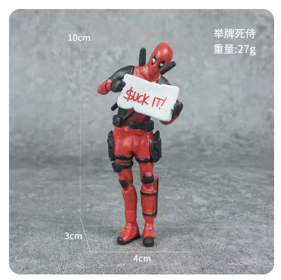 6 Types Deadpool 8cm Action Figures- Different Poses to Choose From!