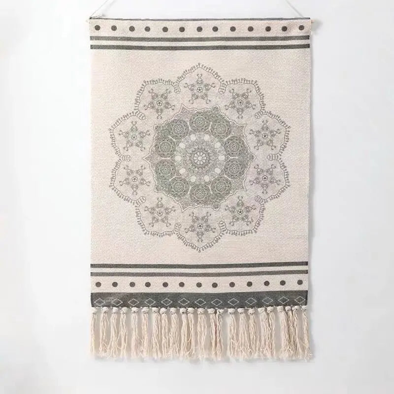 Hanging Backdrop Geometric Tapestry