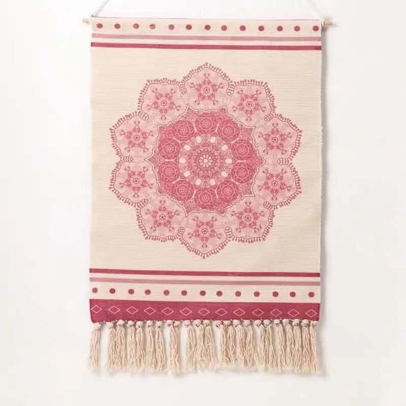 Hanging Backdrop Geometric Tapestry