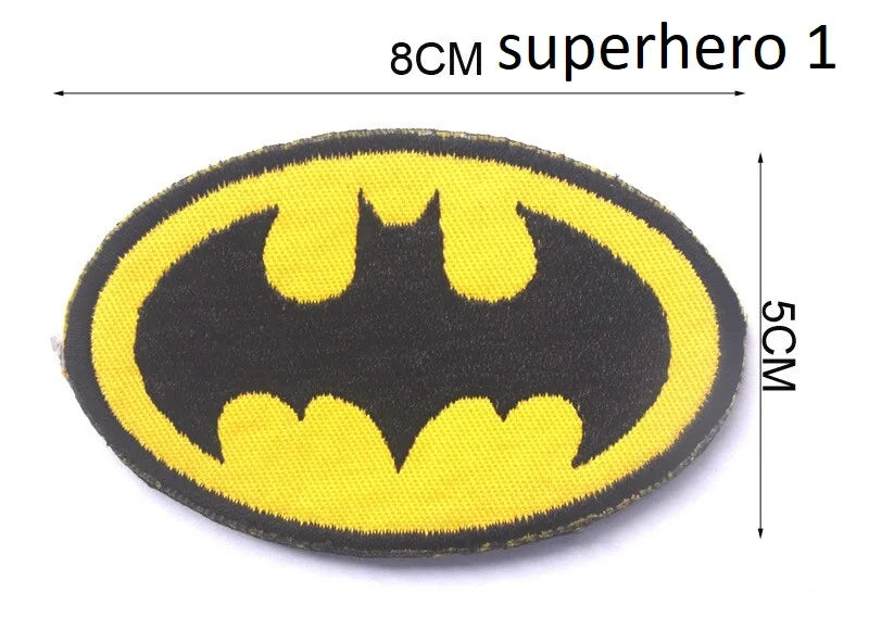 DC & Marvel Embroidered Heat Patches