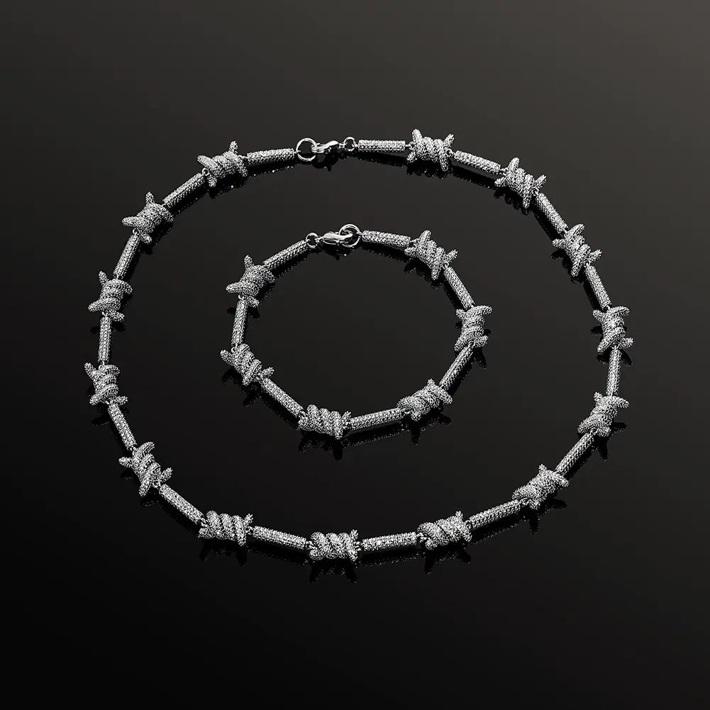 Staggered Pattern Waterproof Jewelry Barbed Wire