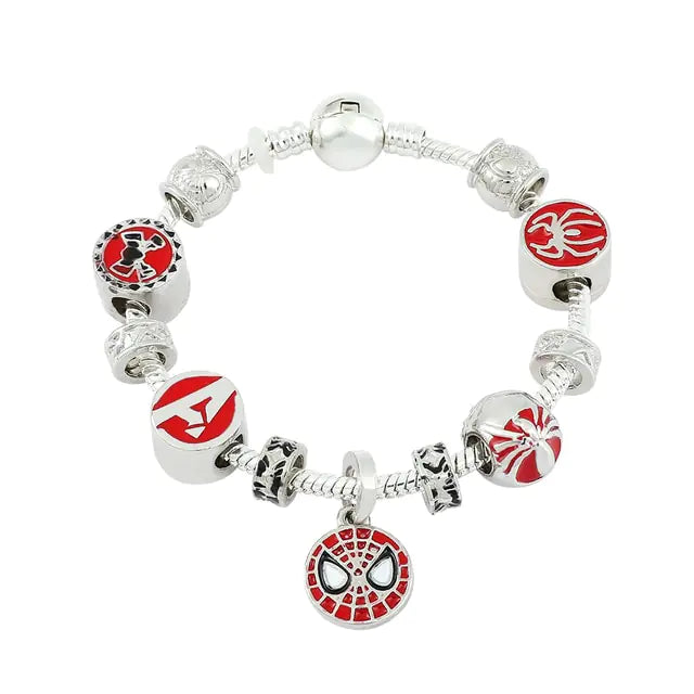 Marvel Superhero Spiderman Charm Bracelet