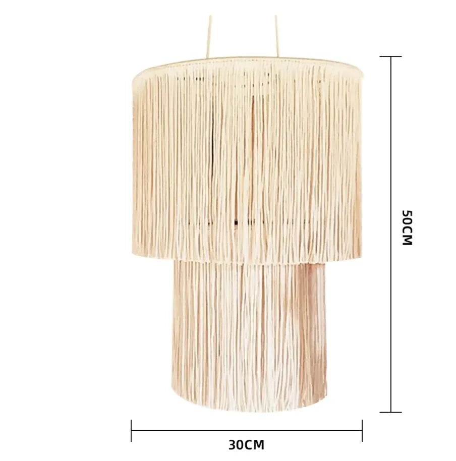 Bohemian Macrame Tassel Lamp Shade