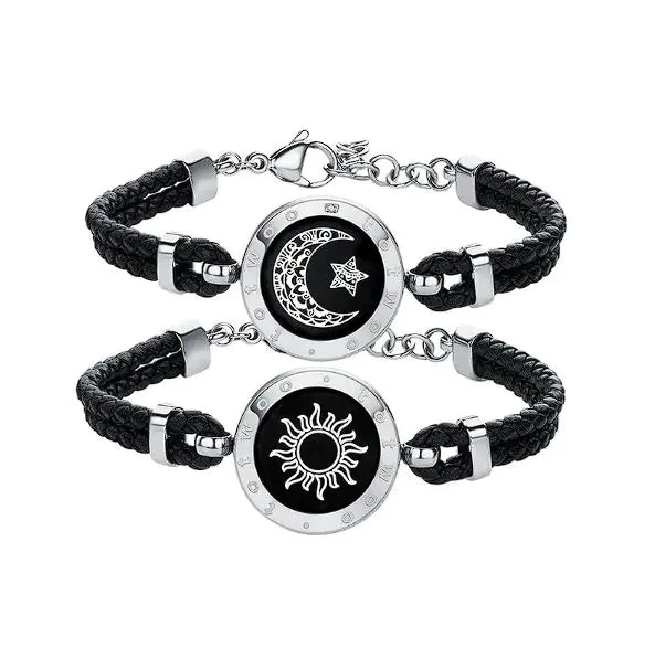 Sun-Moon Smart Sensing Couple Bracelet