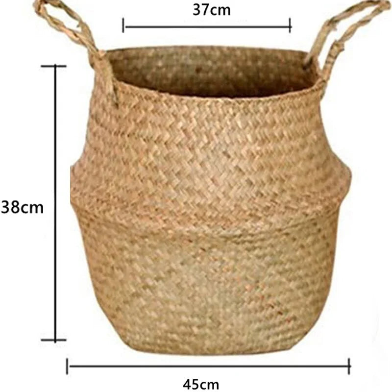 Seagrass Hanging Planter Basket