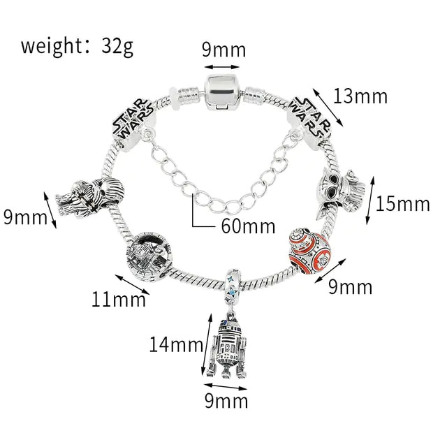 Marvel Superhero Spiderman Charm Bracelet