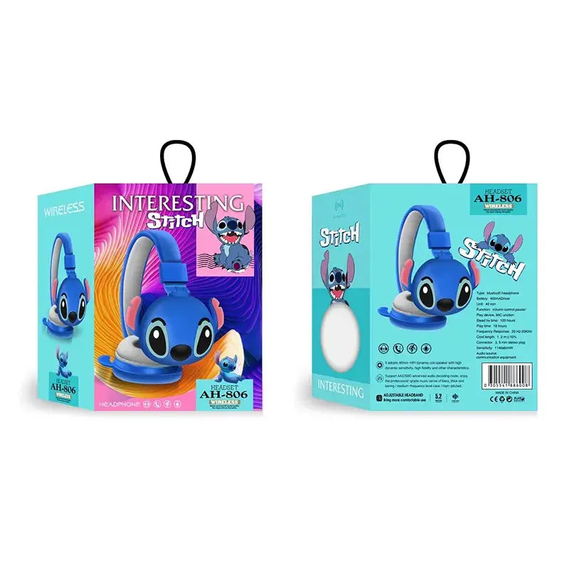 New Disney Stitch Wireless Bluetooth Headphones